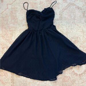Lucy in the Sky Black Spaghetti Strap Dress